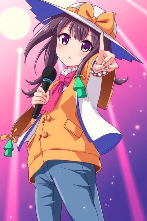 Idol/Streamer Star — Bright, bubbly, performer